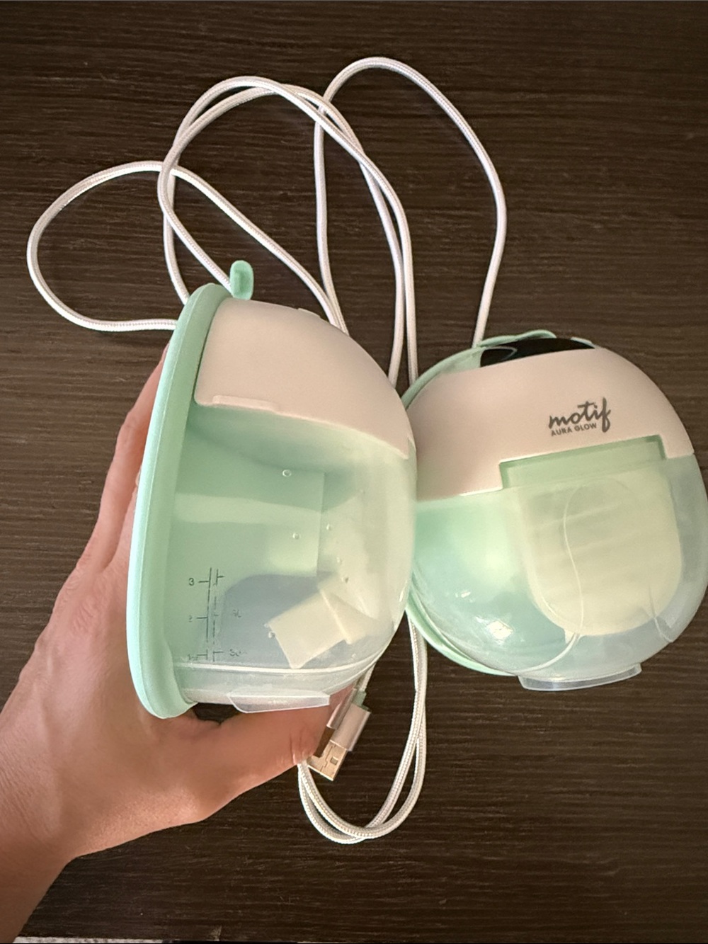 Motif Aura Glow Wearable Pumps - White & Mint - Picture 3 of 5
